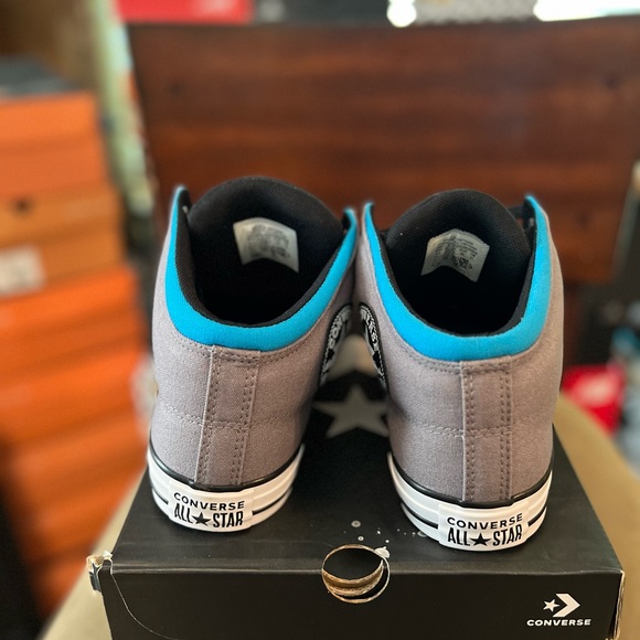 Converse Chuck Taylor All Star CTAS High Street Mid Black/Mason/Sail Blue 8.5 - Picture 5 of 5